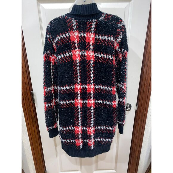 NWT Express Womens Plaid Open Front Cardigan Sweater Retail $108 - Picture 4 of 7